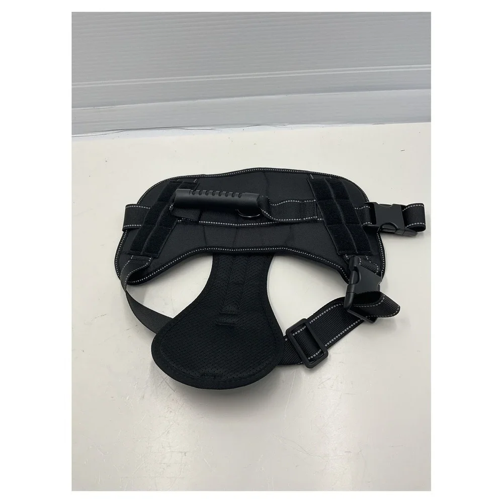 Extra Large Black Tactical Dog Harness Padded Reflective XL